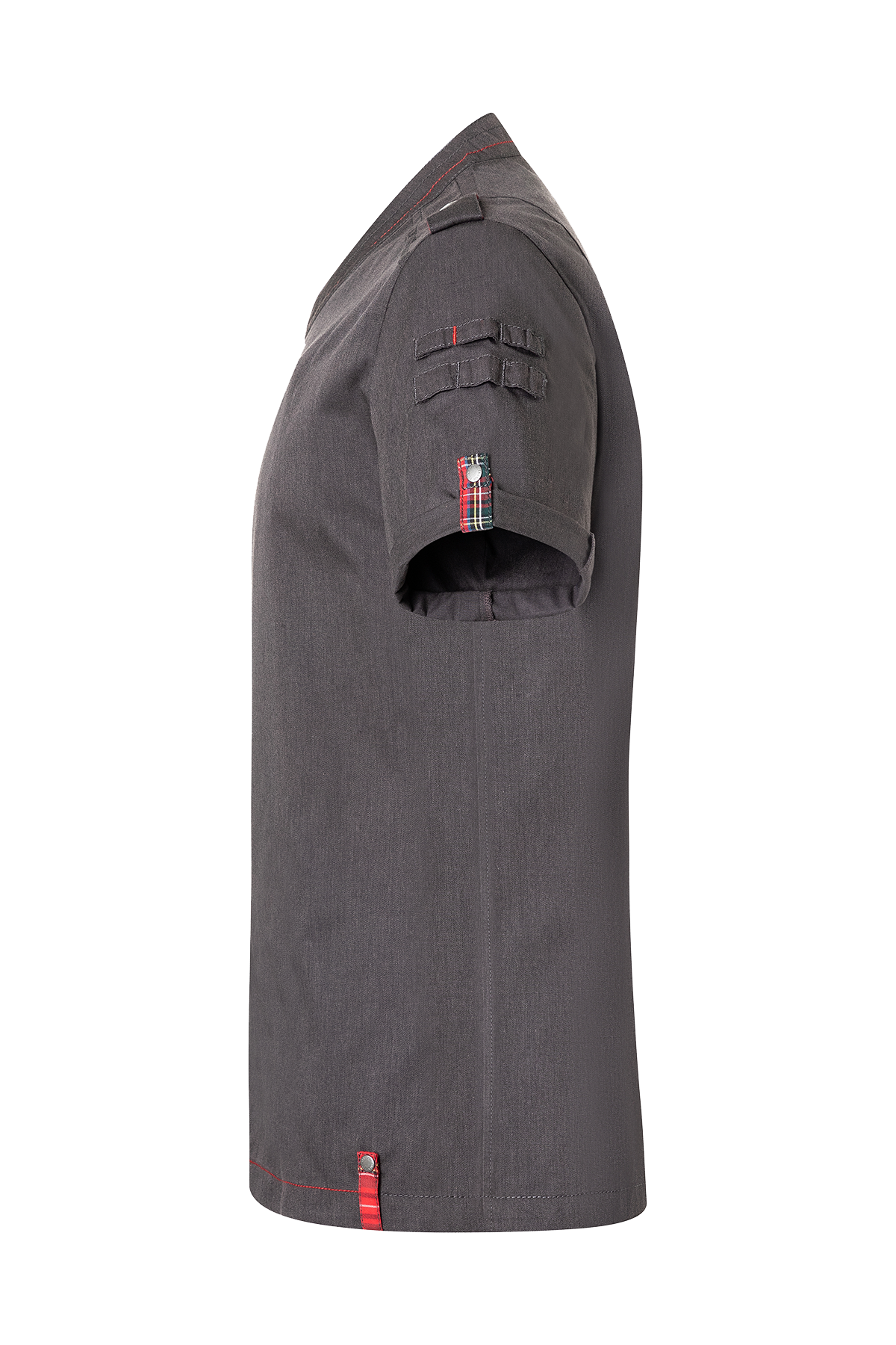 Men's Chef Jacket In Denim Look Short Sleeves - ROCK CHEF®