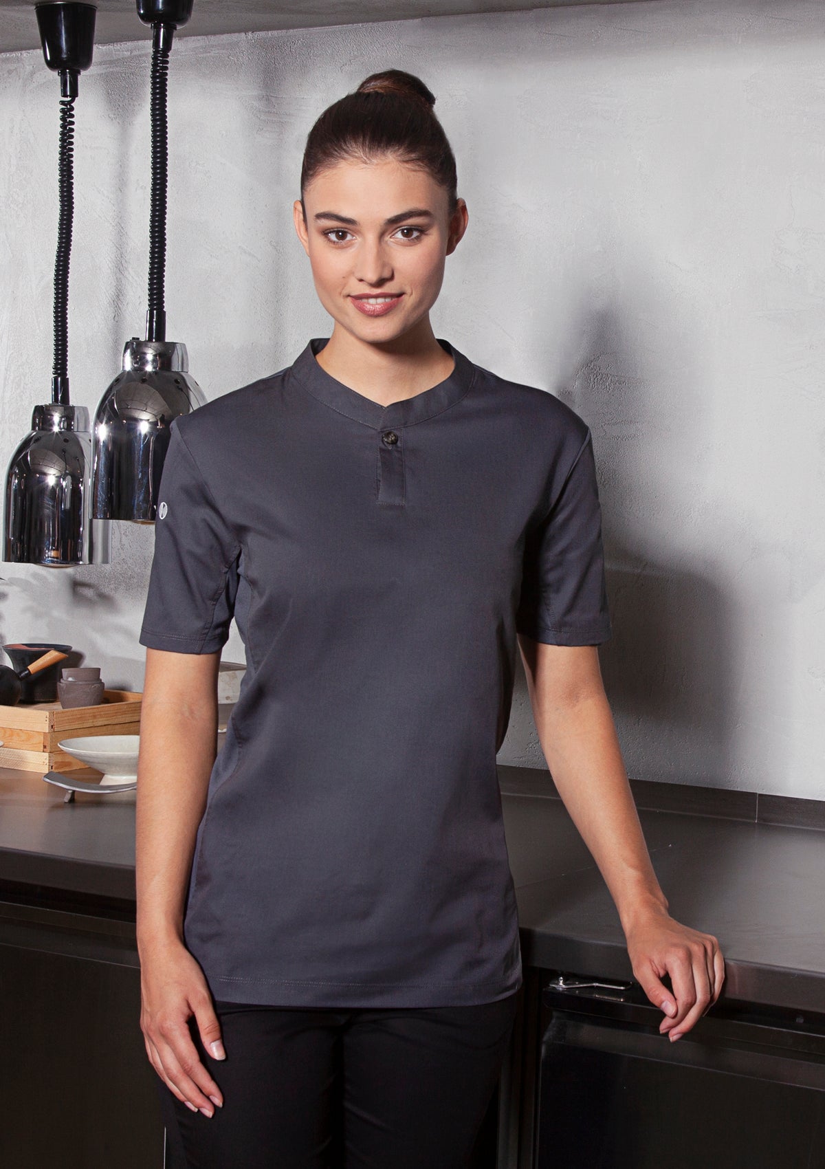 Chef Shirt Performance Slim-Fit & Short-Sleeved For Women