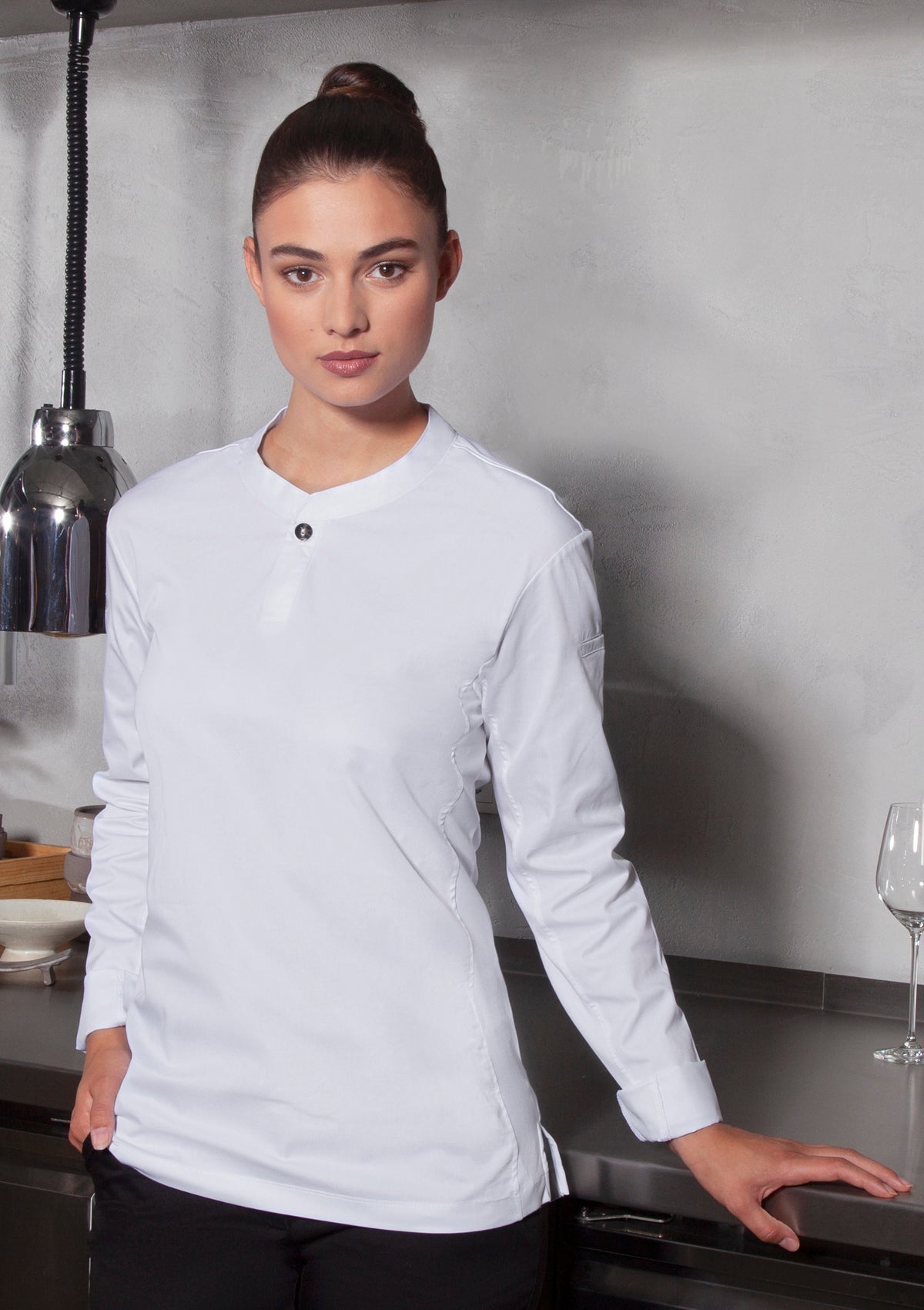 Long-Sleeved Chef's Shirt Performance For Women