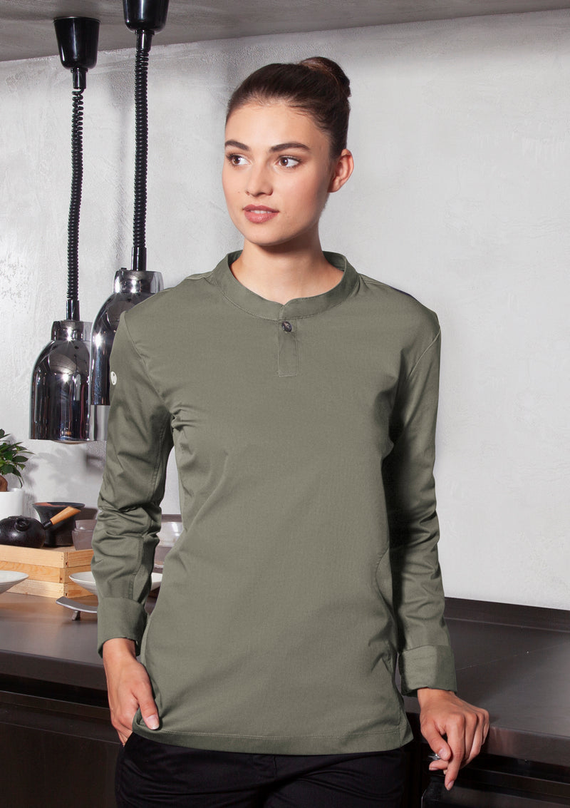 Long-Sleeved Chef's Shirt Performance For Women