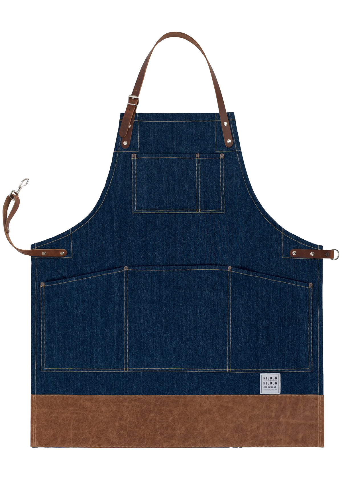 Original Apron with Leather Straps and Trim