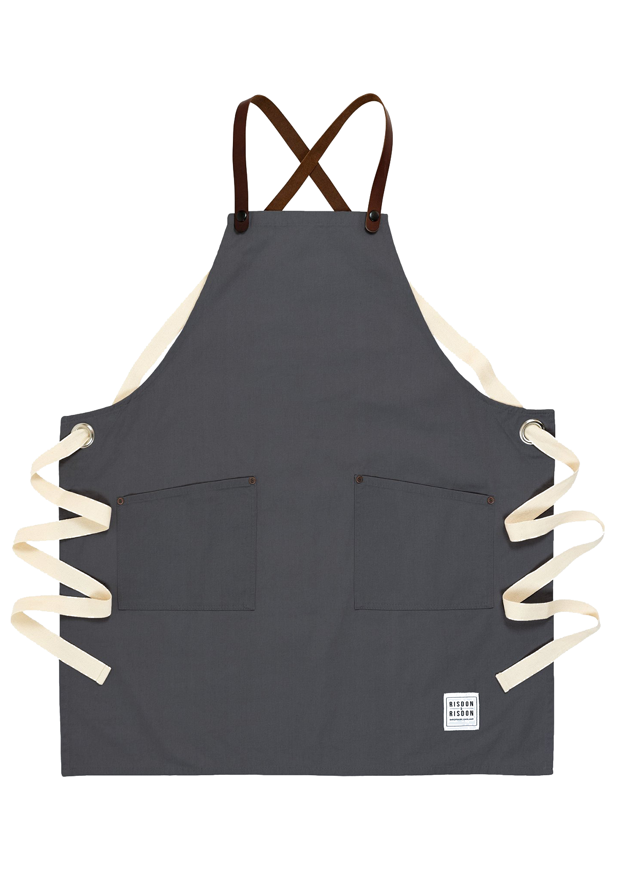 Studio Apron with Leather Straps