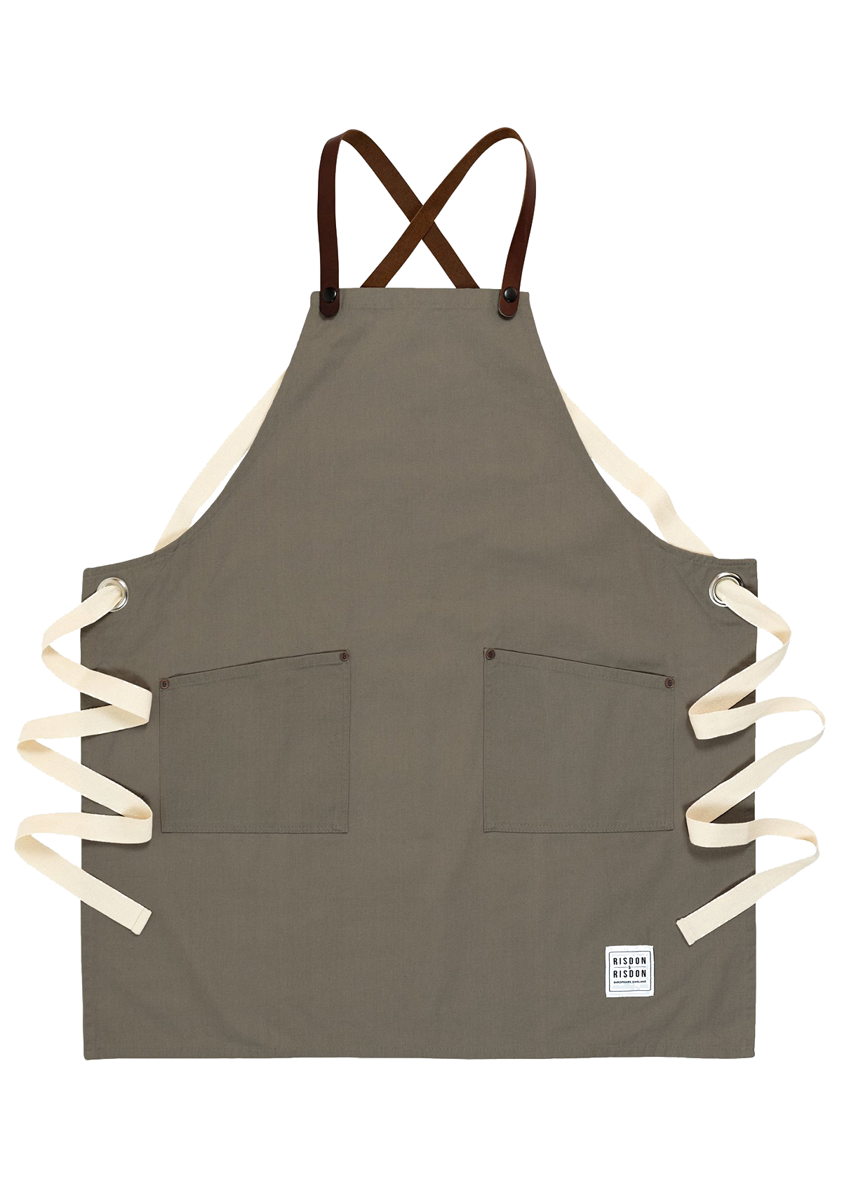 Studio Apron with Leather Straps